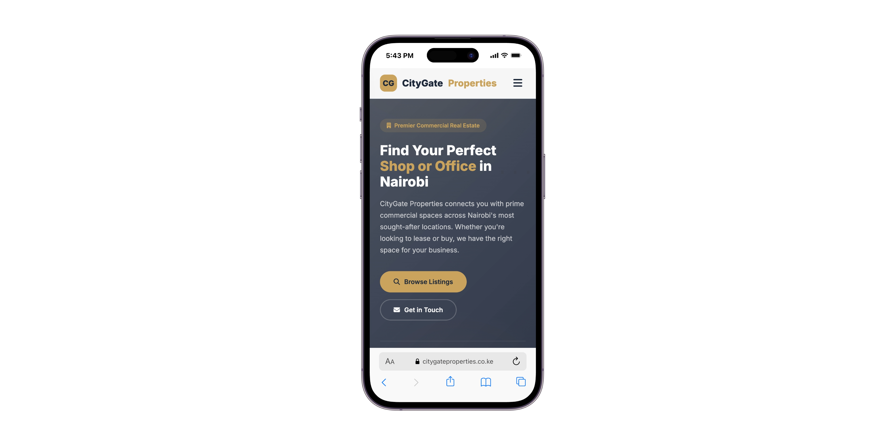 Citygate Properties - Real Estate Website